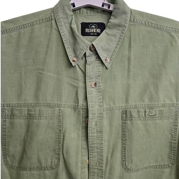 RedHead Green Short Sleeve Outdoor Shirt XL - Picture 2 of 5